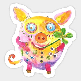 Lucky pig 2 Sticker